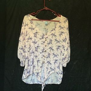 Float pink crop top